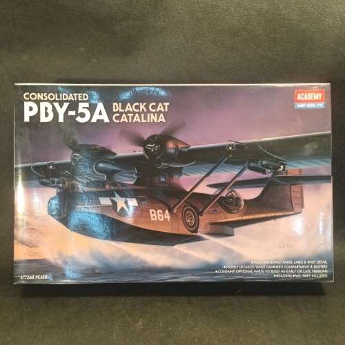 Large Black Cat Catalina Scale Model 1/72