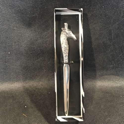 Rare Pewter Giraffe Letter Opener
