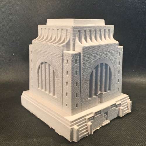 Detailed Cast Ceramic Voortrekker Monument Model