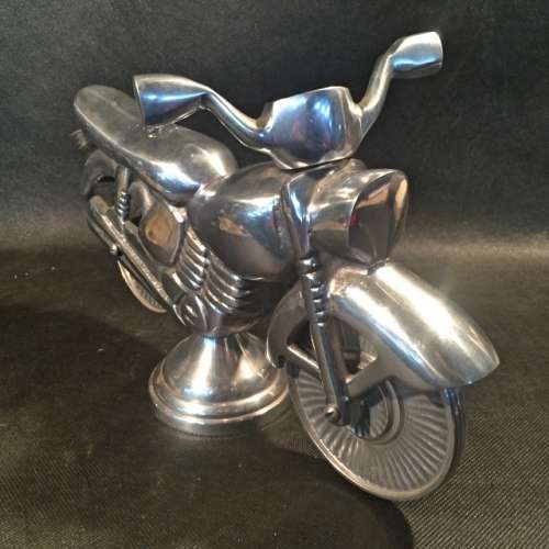 Decorative Pewter Display Motorcycle