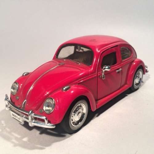 1960 Red VW Beetle Detailed Scale Model 1:24