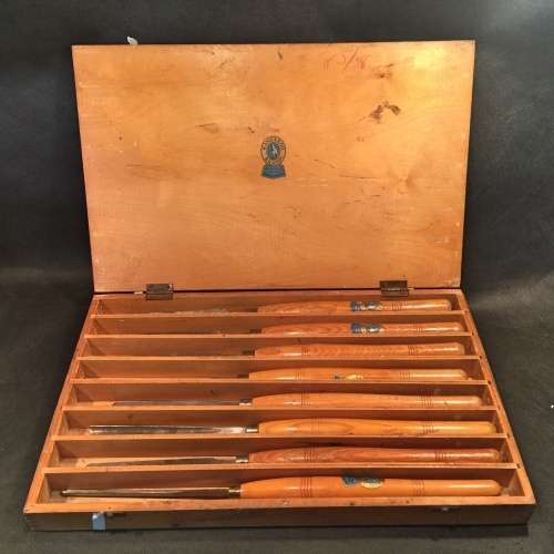 RARE Complete Large Kangaroo Robert Sorby & Sons LTD England Chisel Set in original Box
