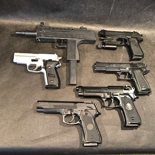 MASSIVE Airsoft Pistol Display Combo (Selling as Display or parts)