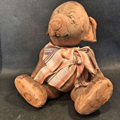 RARE Antique Doggie Hard Stuffed Doll!!!