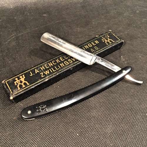 Original JA Henckels Solingen German Barber Knife (Original Box)