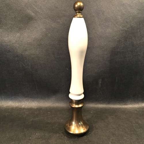Vintage Brass and Porcelain Beer Keg Handle