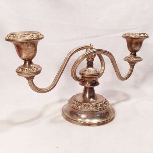 Silver-plated Art Nouveau Style Candelabra