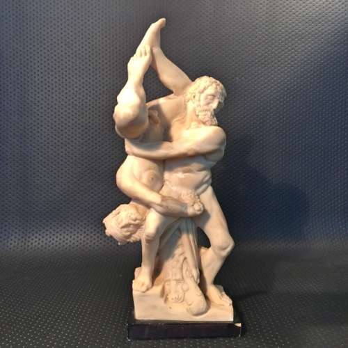 Mythical Hercules and Diomedes Wrestling Statue