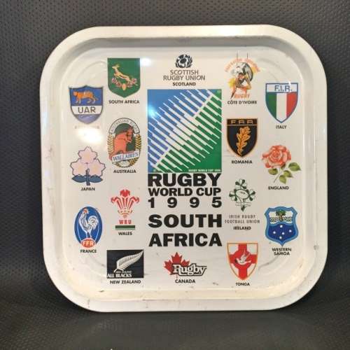 Collectible 1995 Rugby World Cup Serving Tray