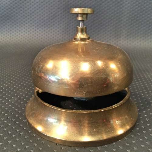 Vintage Large Brass Counter Bell (Good Working Order)