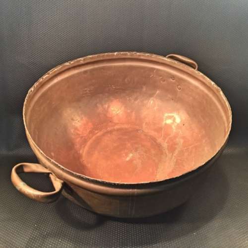 MASSIVE Vintage Copper Washbowl (500mm Side to Side)