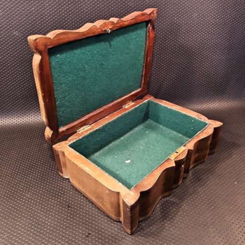 Vintage Handcrafted Wooden Jewelry / Trinket Box