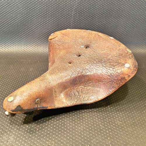 RARE!!! Vintage Leather LYCETT Bicycle Seat!!!
