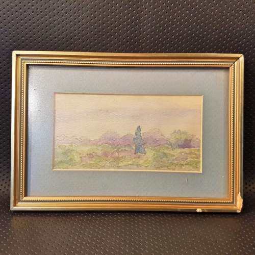 Framed Original Watercolor Landscape Signed by Artist (250mm x 180mm)