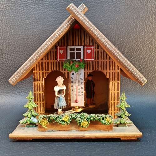 Vintage West German Weather Thermometer House!!!