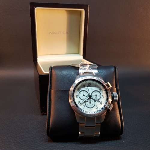 Nautica BFC Chronograph A40006 Watch (Original Box and Strap - Good Condition)