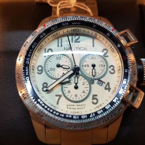 Nautica BFC Chronograph A40006 Watch (Original Box and Strap - Good Condition)