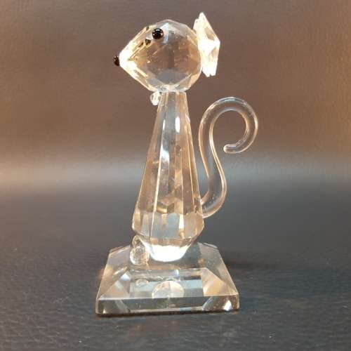 Large Swarovski Crystal Mouse Figurine (110mm Tall)