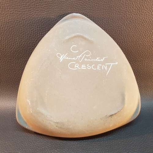 Triangular Hand Painted Oriental Nut Dish