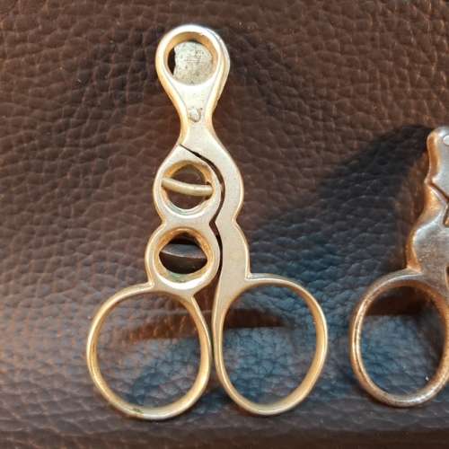 Rare Vintage Pair of Silver Plated Cigar Cutters!!!