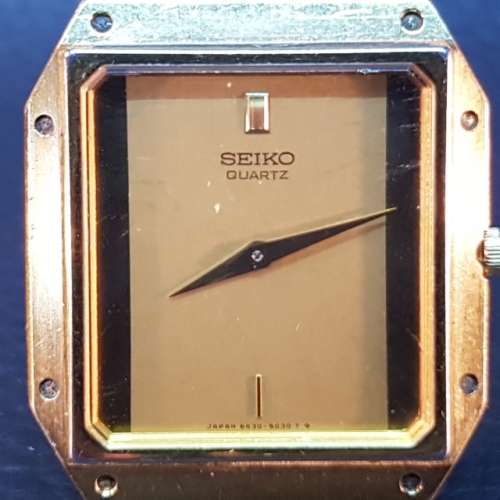Rare VINTAGE 1980'S SEIKO WATCH #6530-5010 ORIGINAL BAND