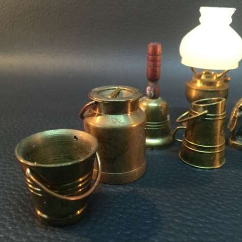 Vintage Hand Turned Brass Miniature Collection