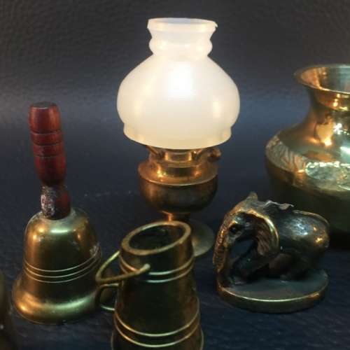 Vintage Hand Turned Brass Miniature Collection