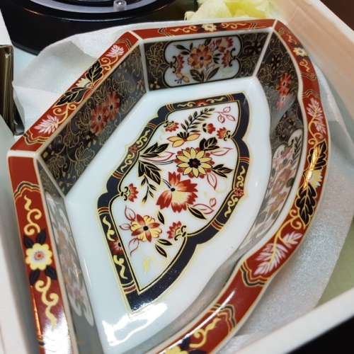 Highly Decorative Japanese Porcelain 5 Bowl Turning Table Server (Lazy Susan)