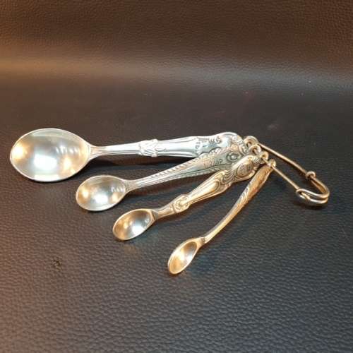 Vintage Silver-plate Measuring Spoons!!!