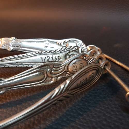 Vintage Silver-plate Measuring Spoons!!!