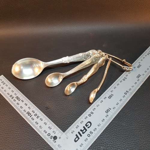Vintage Silver-plate Measuring Spoons!!!