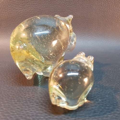 African Ngwenya Glass Hippo Mom and Baby!!!