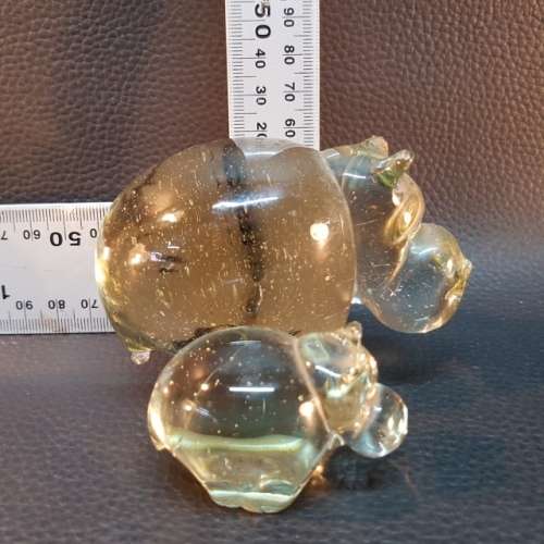 African Ngwenya Glass Hippo Mom and Baby!!!