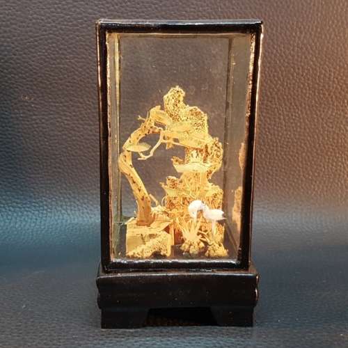 Highly Collectible Oriental Miniature Cork Scene!!!