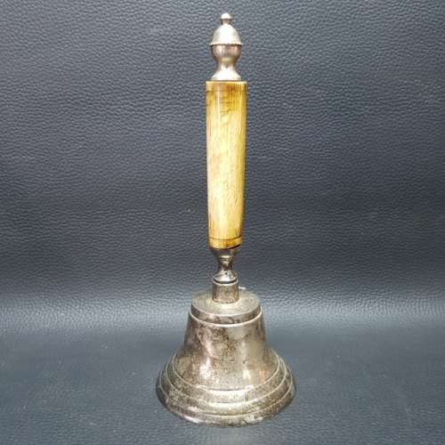 RARE Silver-plated Bell With Bone Handle!!! (No Knocker)