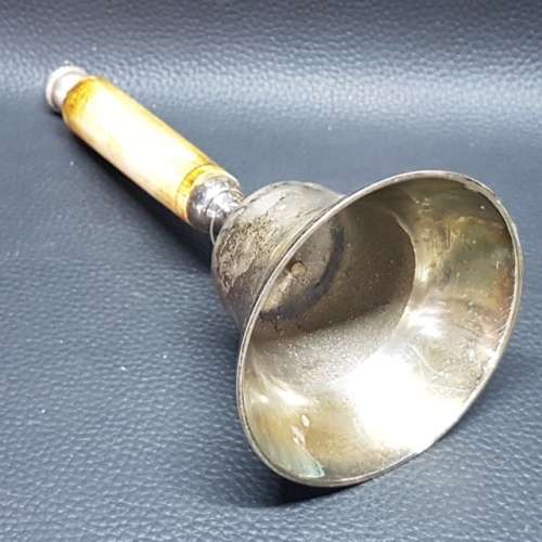 RARE Silver-plated Bell With Bone Handle!!! (No Knocker)