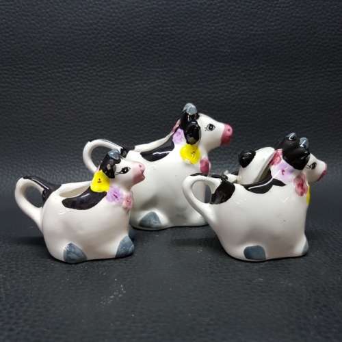 Miniature Porcelain Cow Themed Tea Set!!!