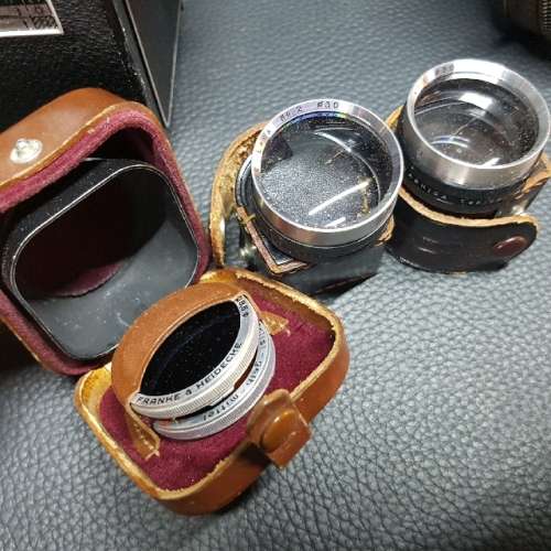 Vintage German Rolleicord Medium Format Camera with Extra Lenses