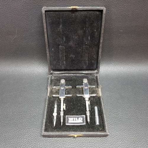 Vintage Wild Heerbrugg Swiss BEAM COMPASS Set
