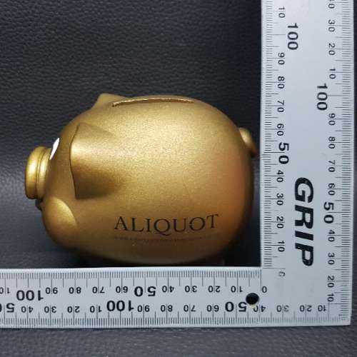 Highly Collectible Golden Aliqout Hard Plastic Savings Piggy Bank