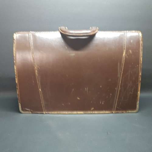 Vintage Genuine Leather Brown Leather Briefcase