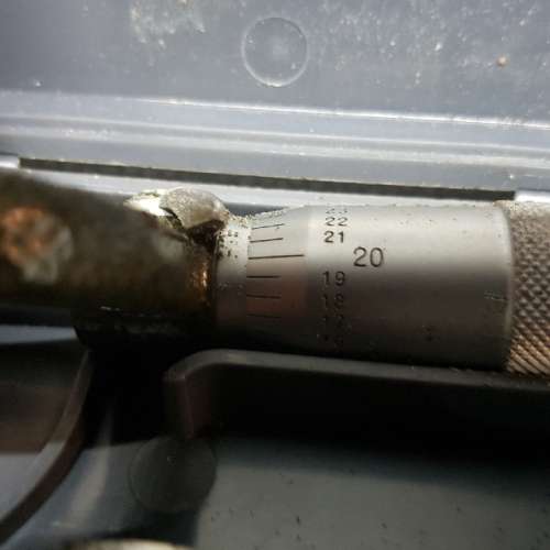 Mitutoyo 103-177 Outside Mechanical Micrometer with Ratchet Stop