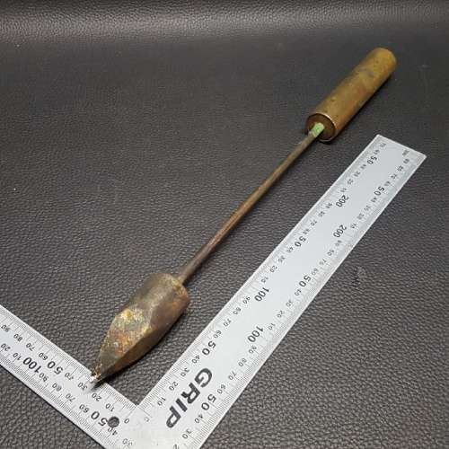 Original Vintage Metal and Brass Soldering Iron