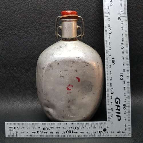 Vintage Aluminum Hip Flask
