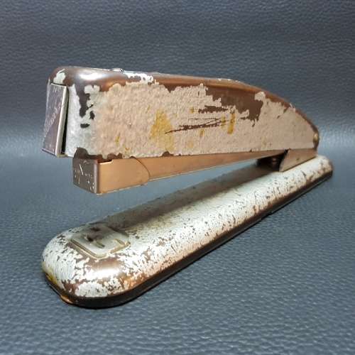 Large Vintage VELOS Cast Metal English Made Stapler