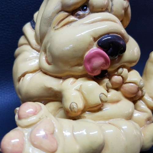 Highly Collectible Sharpei Puppy Savings Bank!!!