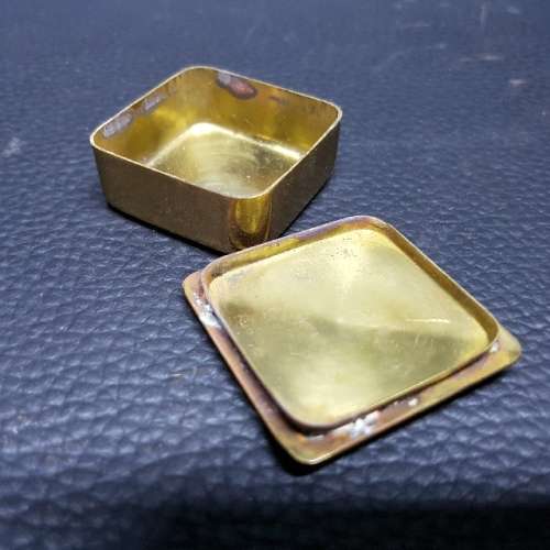 RARE!!! Collectible Brass and Mother of Pearl Inlay Snuff Box!!!!