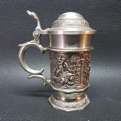 Rare Collectible  Highly Detailed ZINN Miniature Tankard