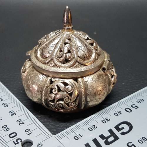 Rare!!! Highly Decorative Sterling Silver Trinket Box!!! (74.2g)
