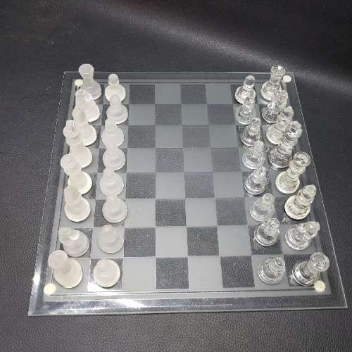 Complete Glass Chess Set